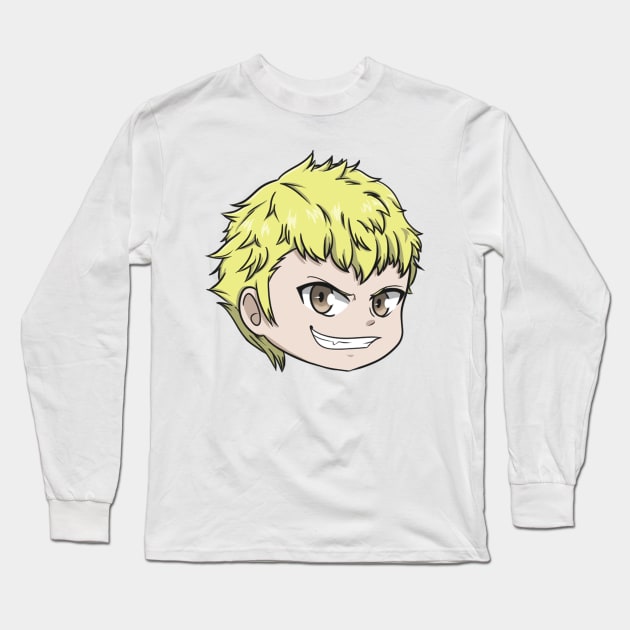 Ryuji Chibi Head Long Sleeve T-Shirt by AdorableArts